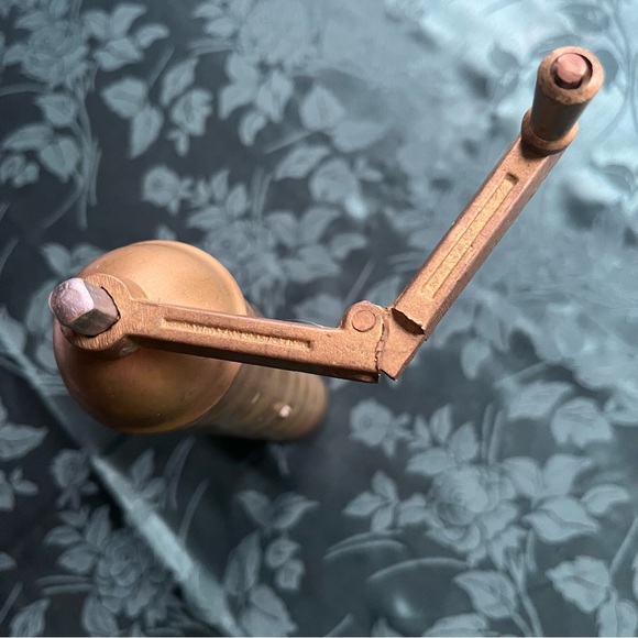 Vintage Brass Copper Plated Coffee, Pepper Grinder RARE Made in Albania VTG HTF - Picture 8 of 8